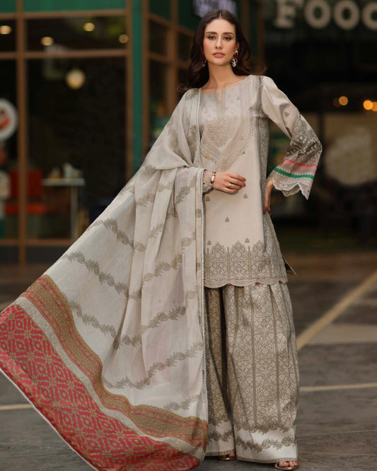 Charizma Infinity | Embroidered Printed Lawn | Design 1