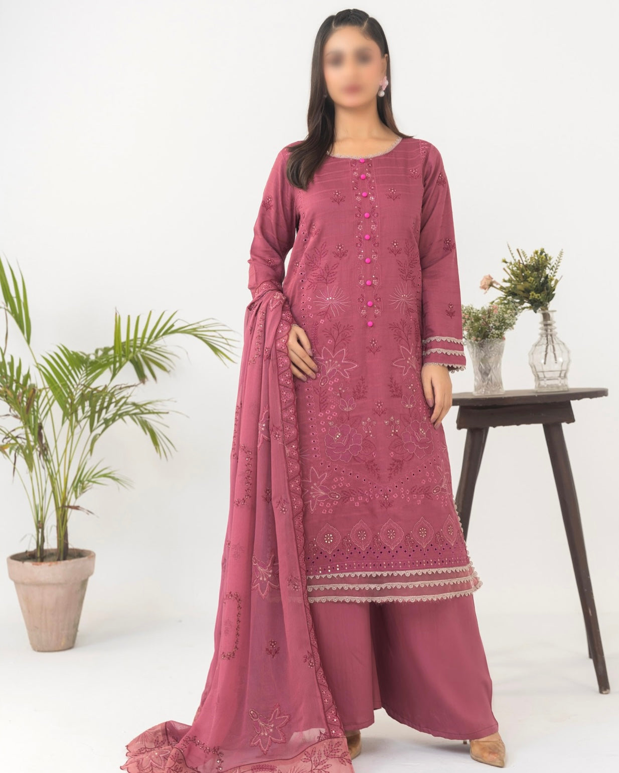 Fantak Mushq | Embroidered Viscose | Design 1