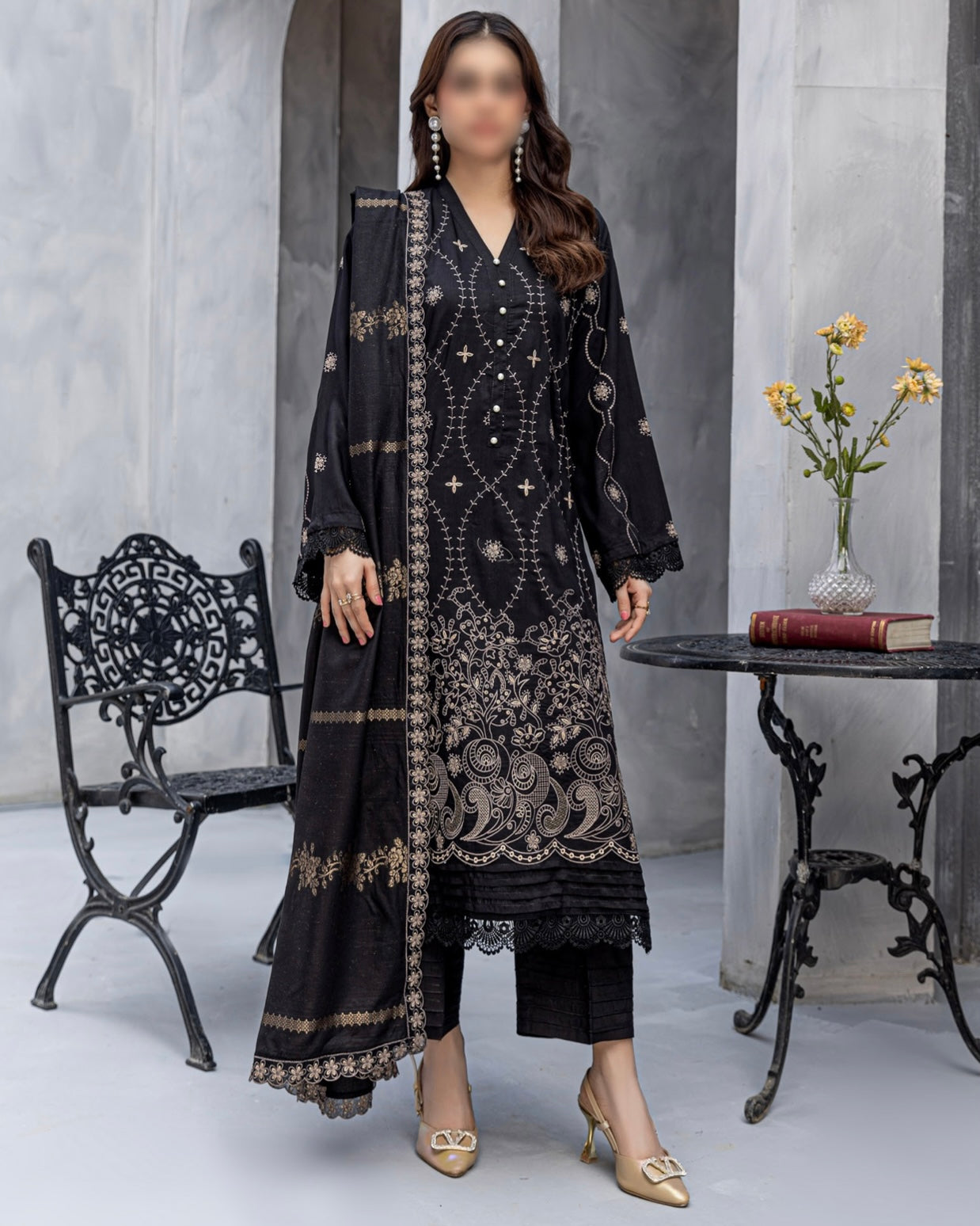 Fantak Chloe | Embroidered Viscose | Design 1