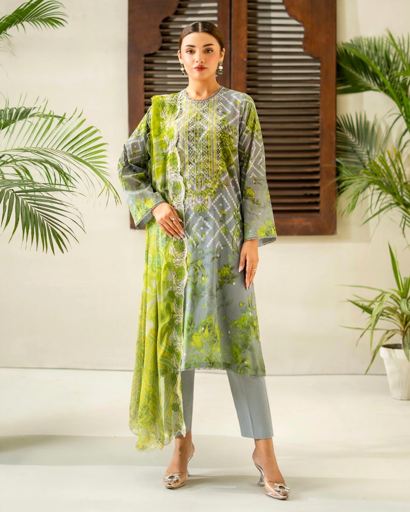 GullJee Rang Pasand | Embroidered Lawn | Design 1