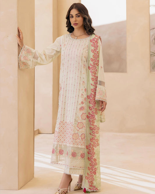 GullJee Sitara Noor | Embroidered Lawn | Design 1