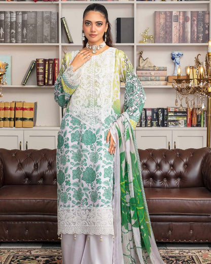 Gullerukh Pleasing | Embroidered Self Jacquard Viscose | Design 1