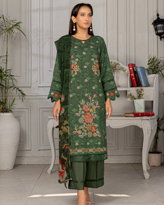 Fantak Grace | Embroidered Printed Viscose | Design 1