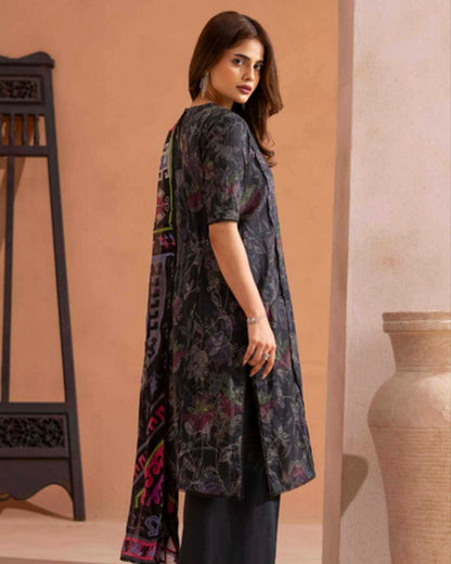 GullJee Rangrez | Printed Lawn Chiffon Dupatta | Design 1