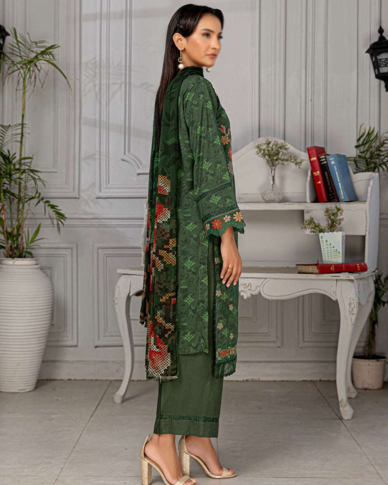 Fantak Grace | Embroidered Printed Viscose | Design 1
