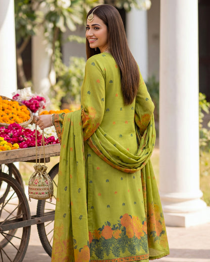 Gullerukh Banarsi | Jacquard Lawn | Design 1