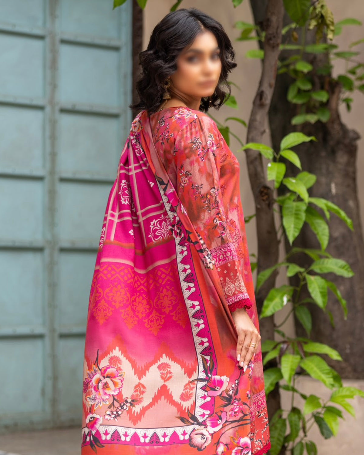 Fantak Sahil | Embroidered Printed Staple | Design 1