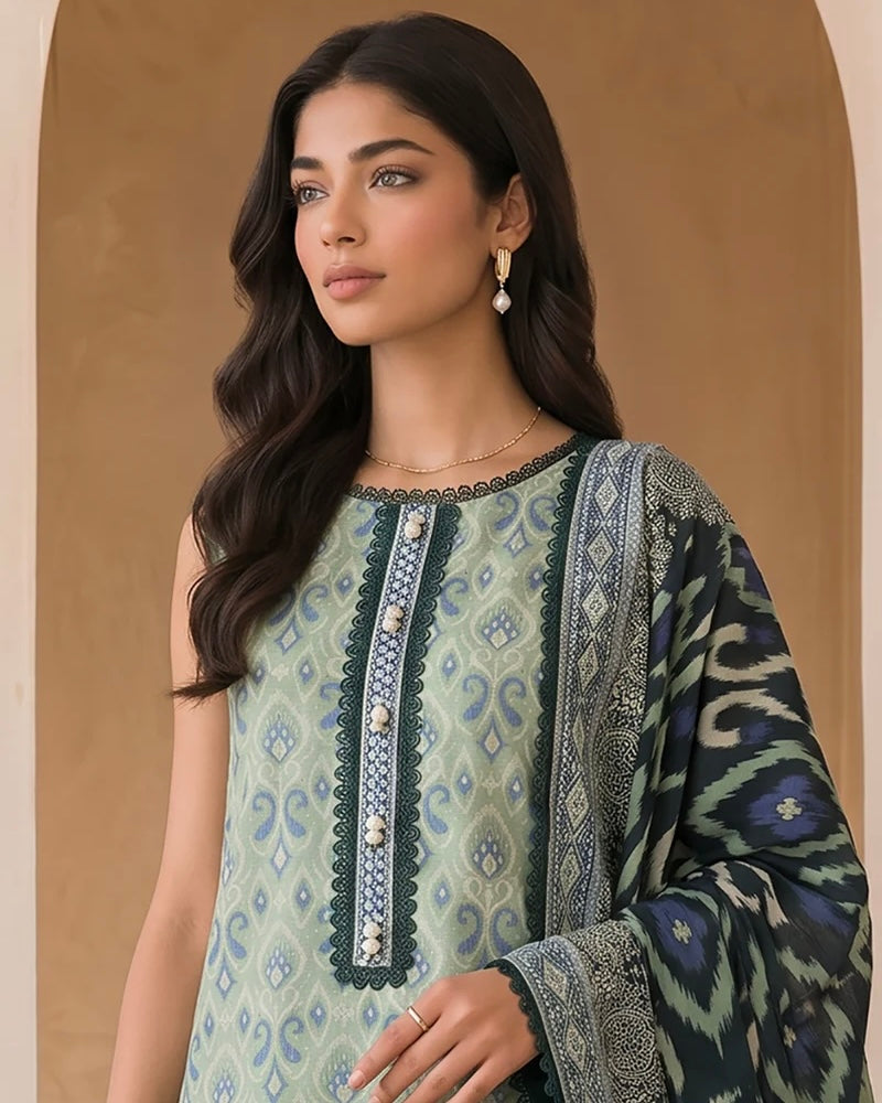 Zellbury | Printed Cotton 2pc | Design 1