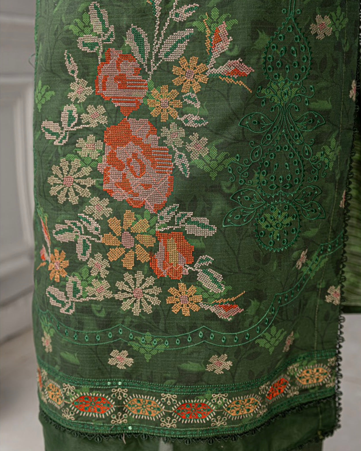 Fantak Grace | Embroidered Printed Viscose | Design 1
