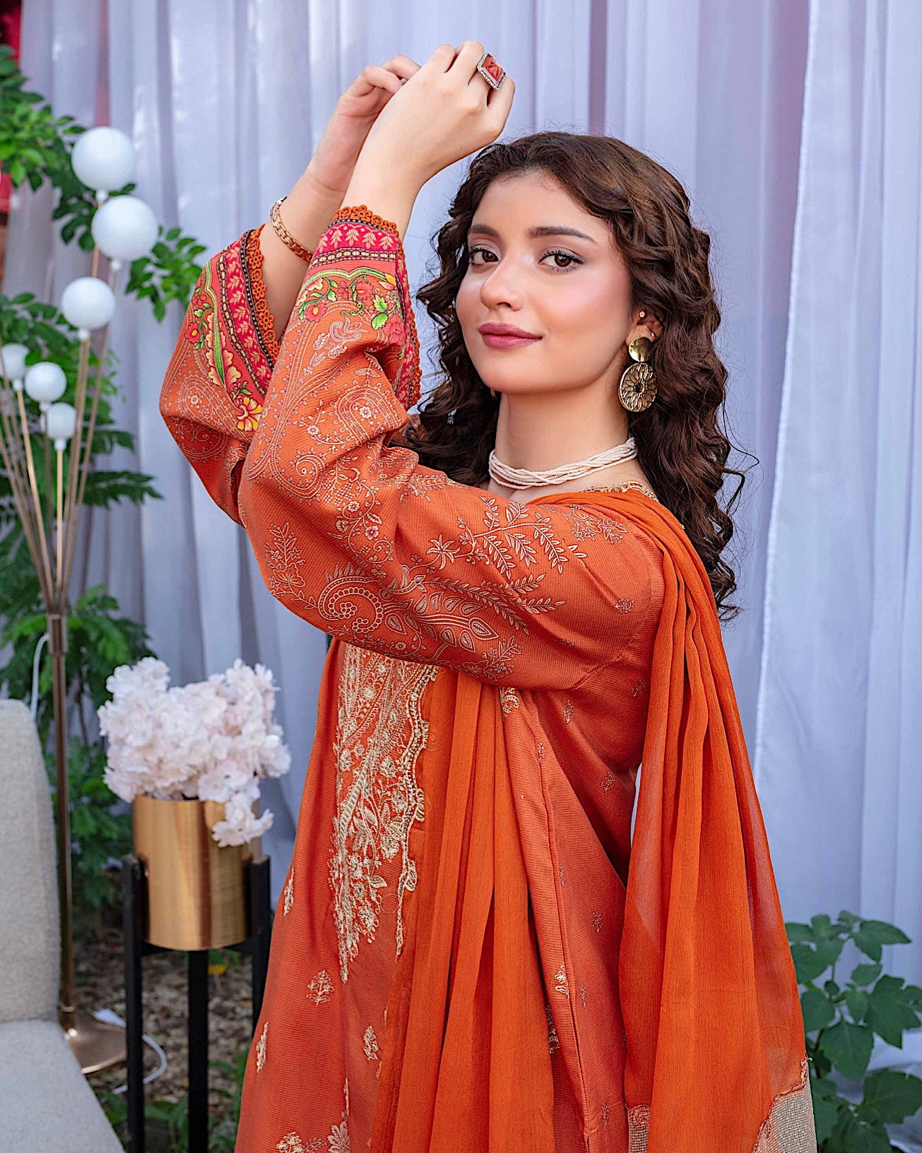 GulleRukh Amal | Embroidered Viscose Pure Dupatta | Design 1
