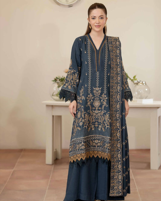 Johra Anahira | Embroidered Fancy Peach Leather | Design 202
