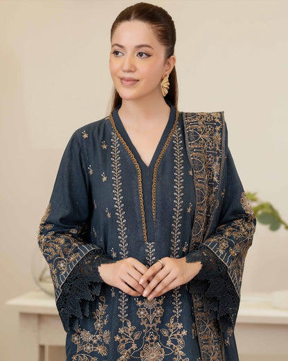 Johra Anahira | Embroidered Fancy Peach Leather | Design 202