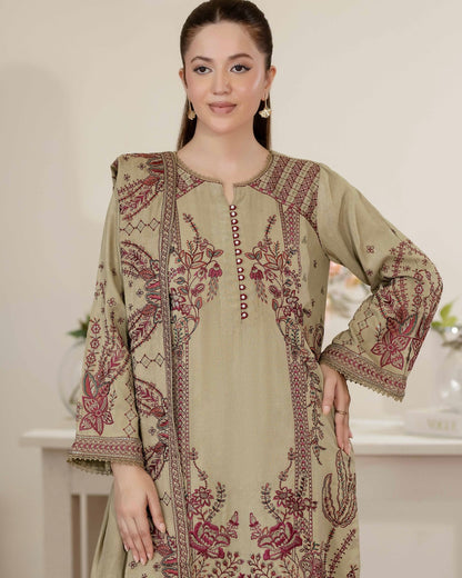 Johra Anahira | Embroidered Fancy Peach Leather | Design 203