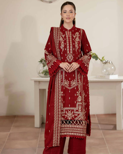 Johra Anahira | Embroidered Fancy Peach Leather | Design 205