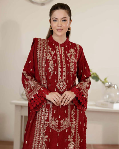 Johra Anahira | Embroidered Fancy Peach Leather | Design 205