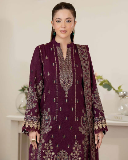 Johra Anahira | Embroidered Fancy Peach Leather | Design 207