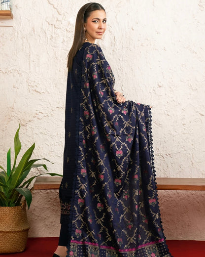 Johra Minaal | Emb Lawn with Jacquard Dupatta | Design 220