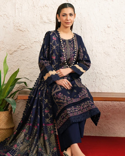 Johra Minaal | Emb Lawn with Jacquard Dupatta | Design 220