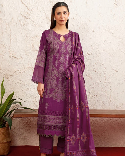 Johra Minaal | Emb Lawn with Jacquard Dupatta | Design 221