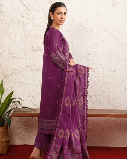 Johra Minaal | Emb Lawn with Jacquard Dupatta | Design 221