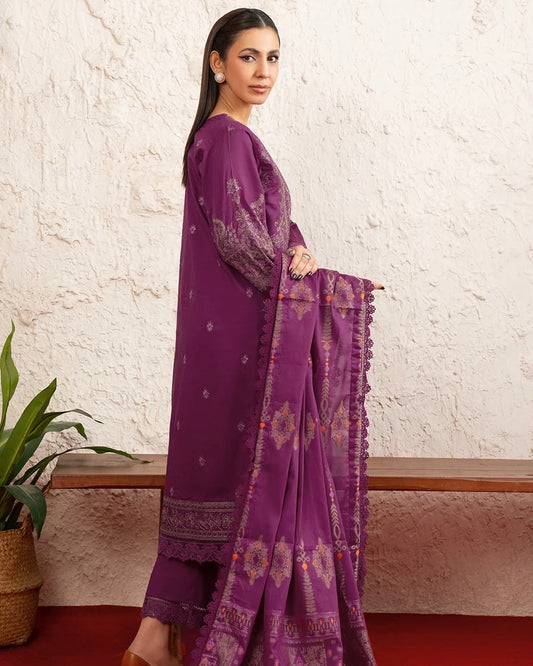 Johra Minaal | Emb Lawn with Jacquard Dupatta | Design 221