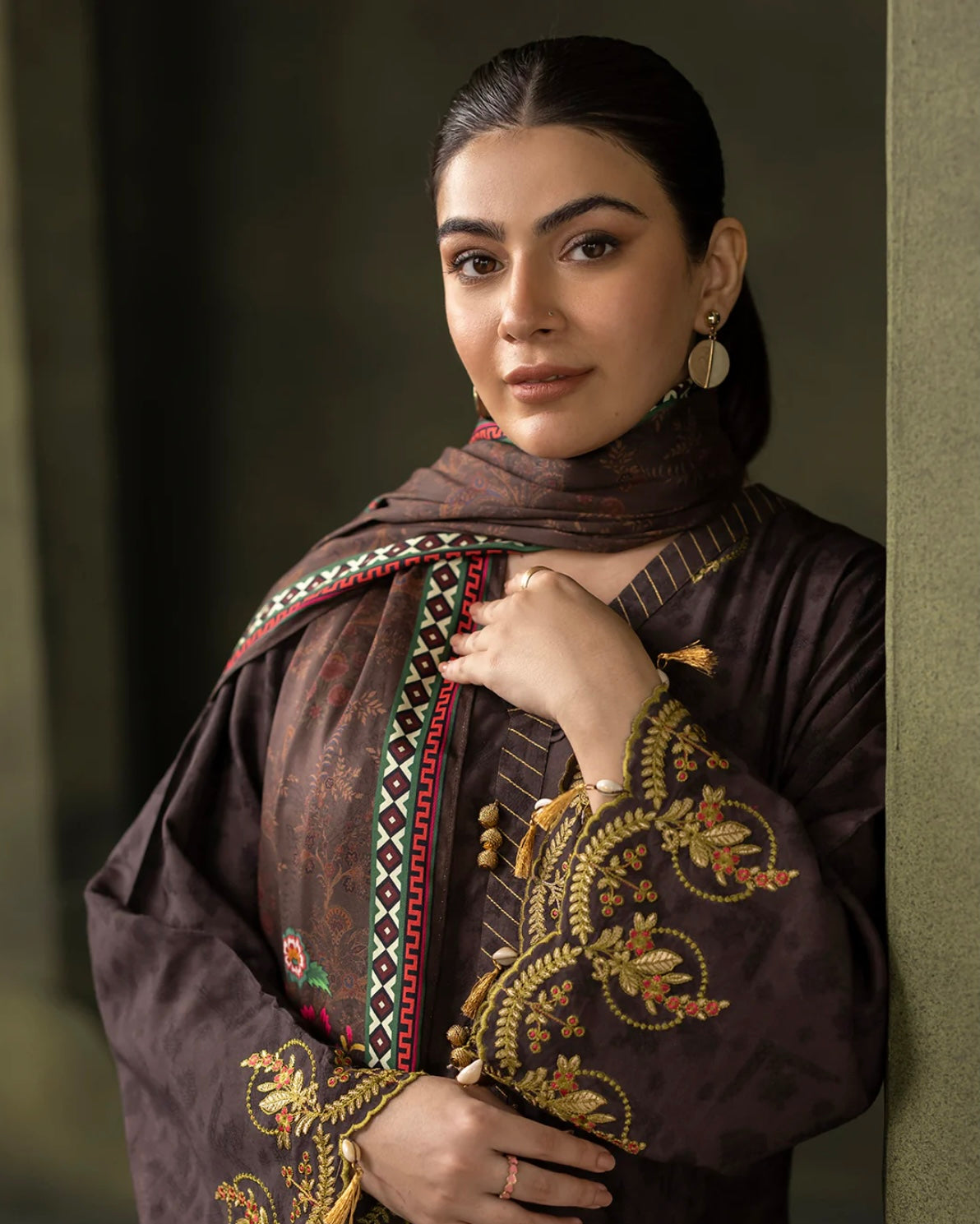 Zellbury | Embroidered Viscose 3pc | Design 234