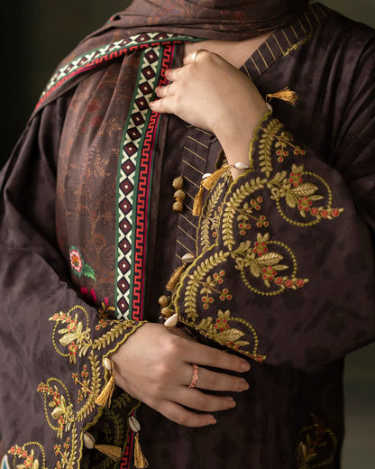 Zellbury | Embroidered Viscose 3pc | Design 234