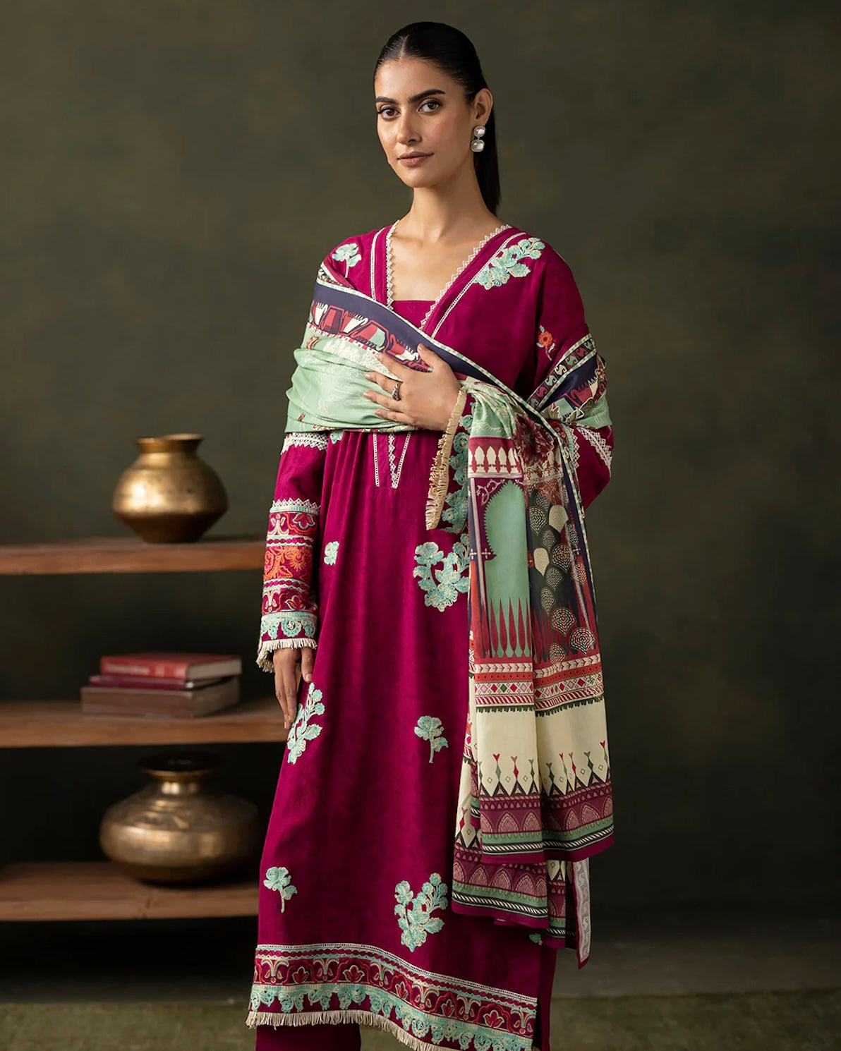 Zellbury | Embroidered Viscose 3Pc | Design 235