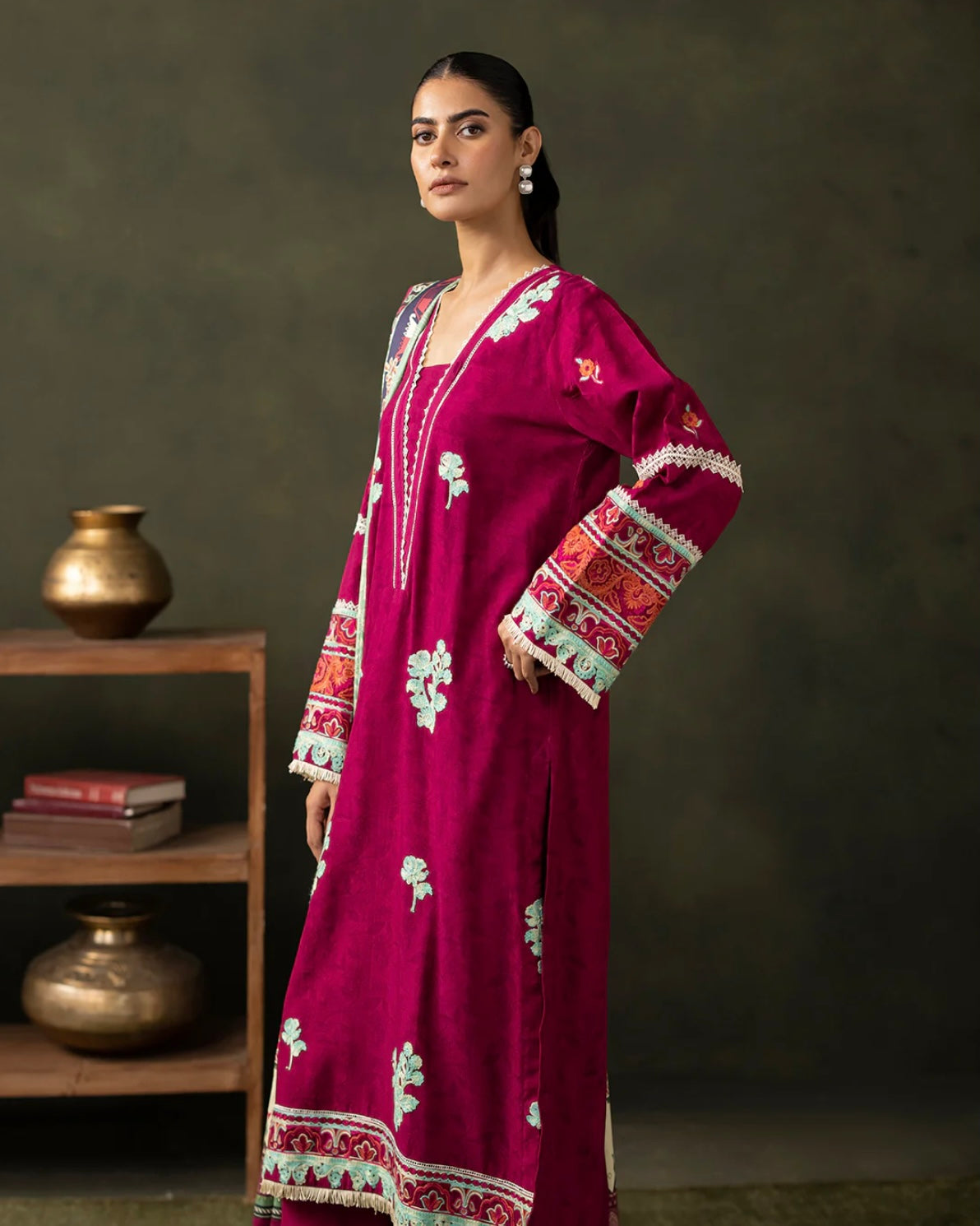Zellbury | Embroidered Viscose 3Pc | Design 235