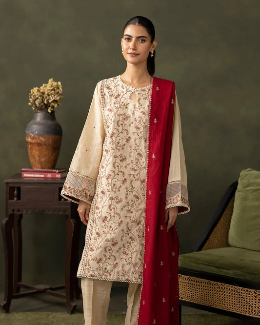 Zellbury | Embroidered Khaddar 3Pc | Design 236