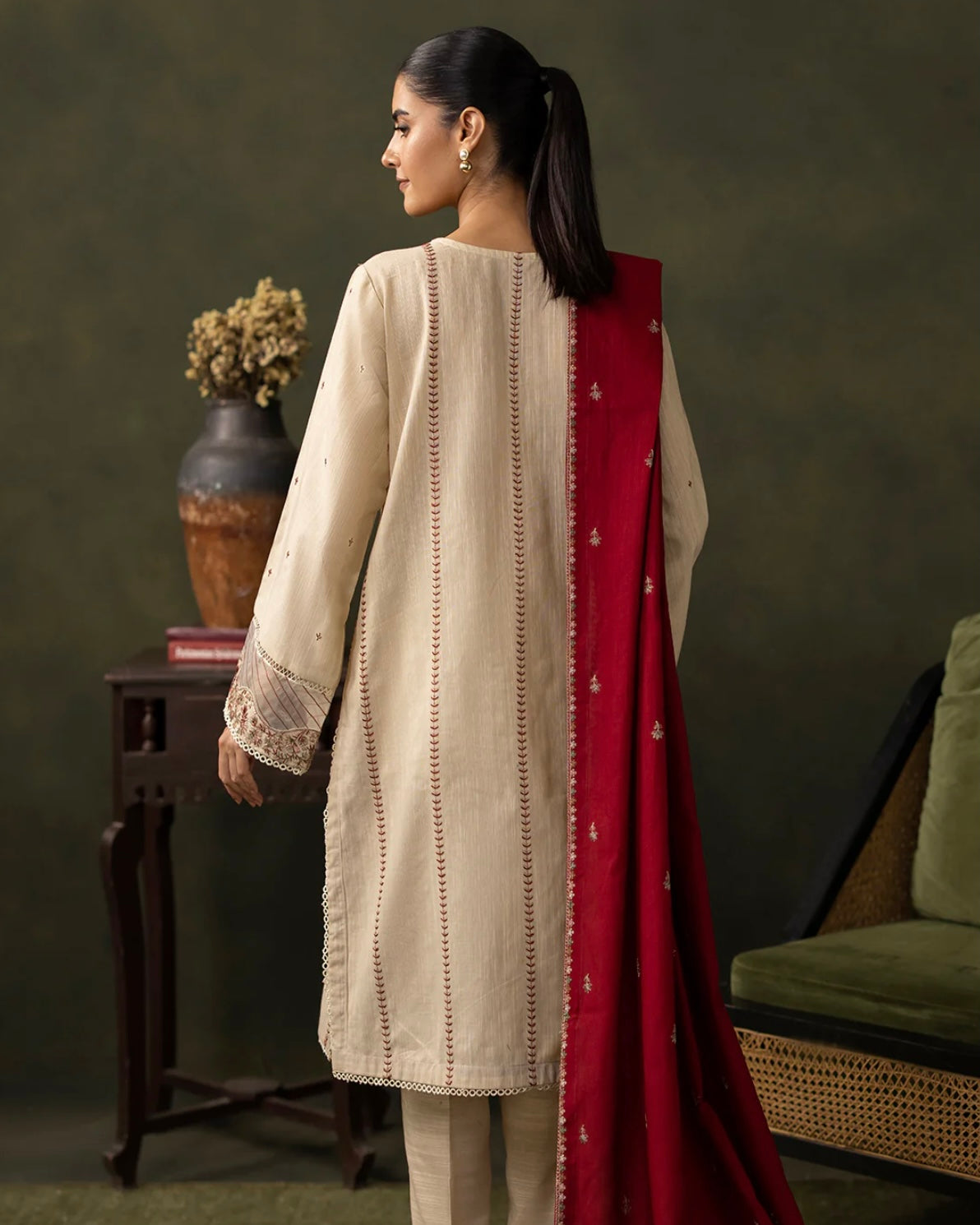 Zellbury | Embroidered Khaddar 3Pc | Design 236