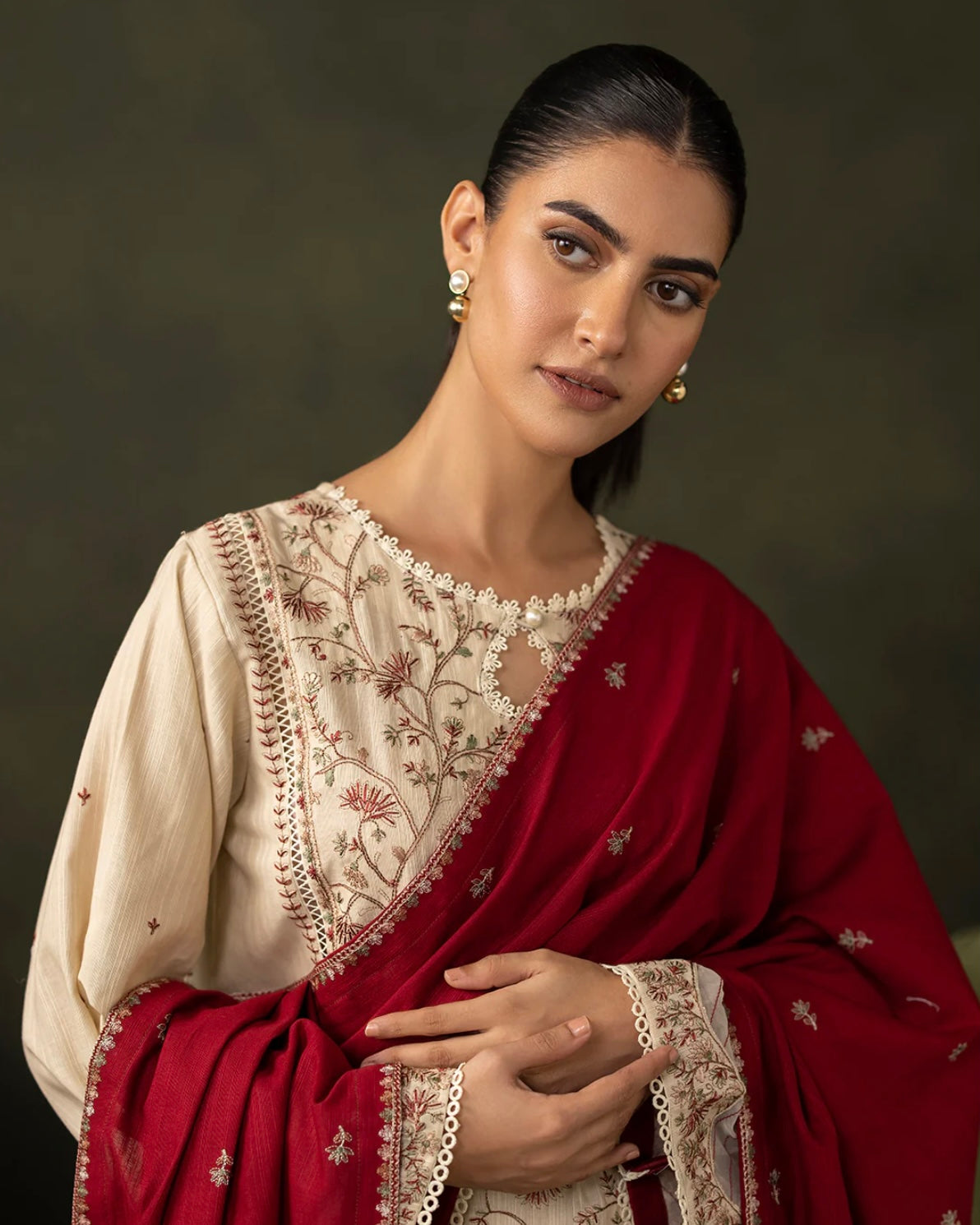 Zellbury | Embroidered Khaddar 3Pc | Design 236