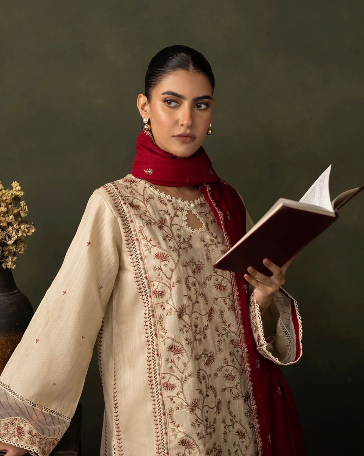 Zellbury | Embroidered Khaddar 3Pc | Design 236