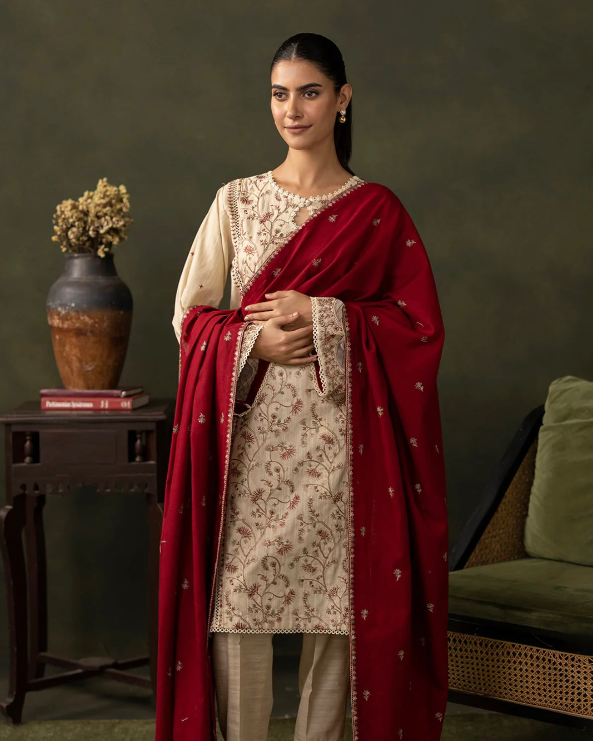 Zellbury | Embroidered Khaddar 3Pc | Design 236