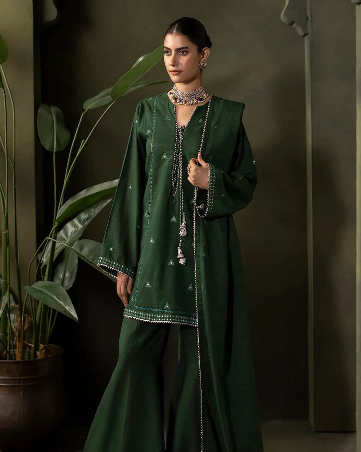 Zellbury | Embroidered Khaddar 3Pc | Design 240