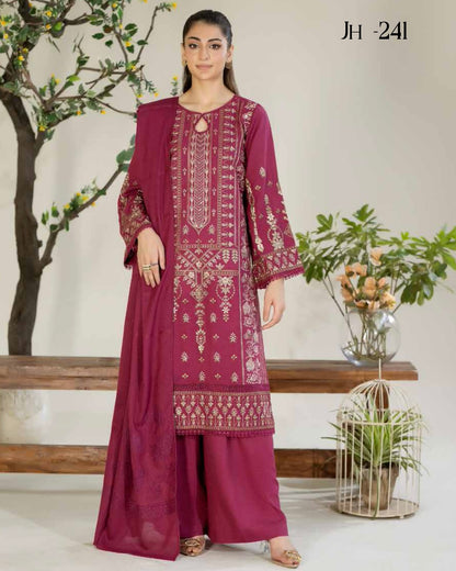Johra Eshaal | Embroidered Karandi | Design 241