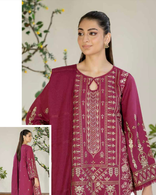 Johra Eshaal | Embroidered Karandi | Design 241