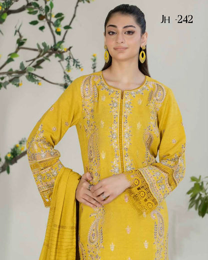 Johra Eshaal | Embroidered Karandi | Design 242