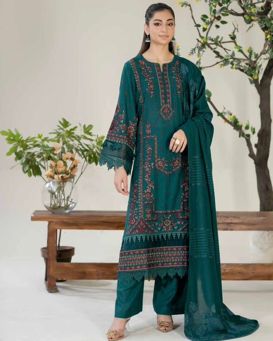 Johra Eshaal | Embroidered Karandi | Design 243