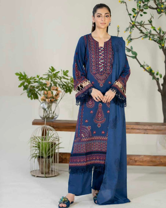 Johra Eshaal | Embroidered Karandi | Design 245