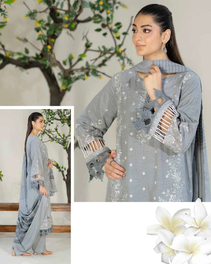 Johra Eshaal | Embroidered Karandi | Design 246