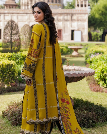 Charizma Winter | Embroidered Printed Staple | Design 24