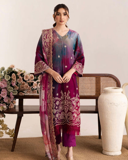 Johra Sameel | Embroidered Doria Lawn | Design 251