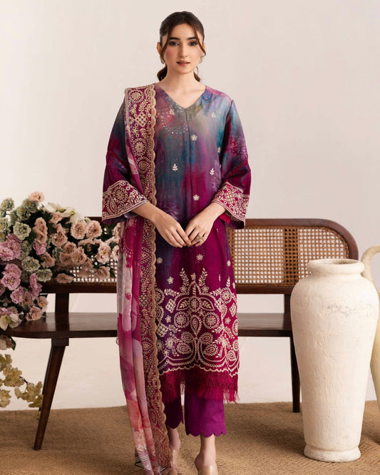 Johra Sameel | Embroidered Doria Lawn | Design 251