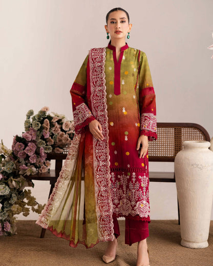 Johra Sameel | Embroidered Doria Lawn | Design 256