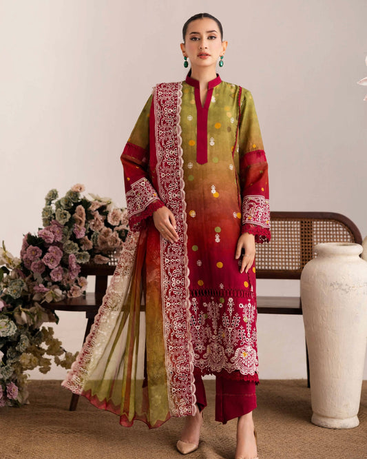 Johra Sameel | Embroidered Doria Lawn | Design 256