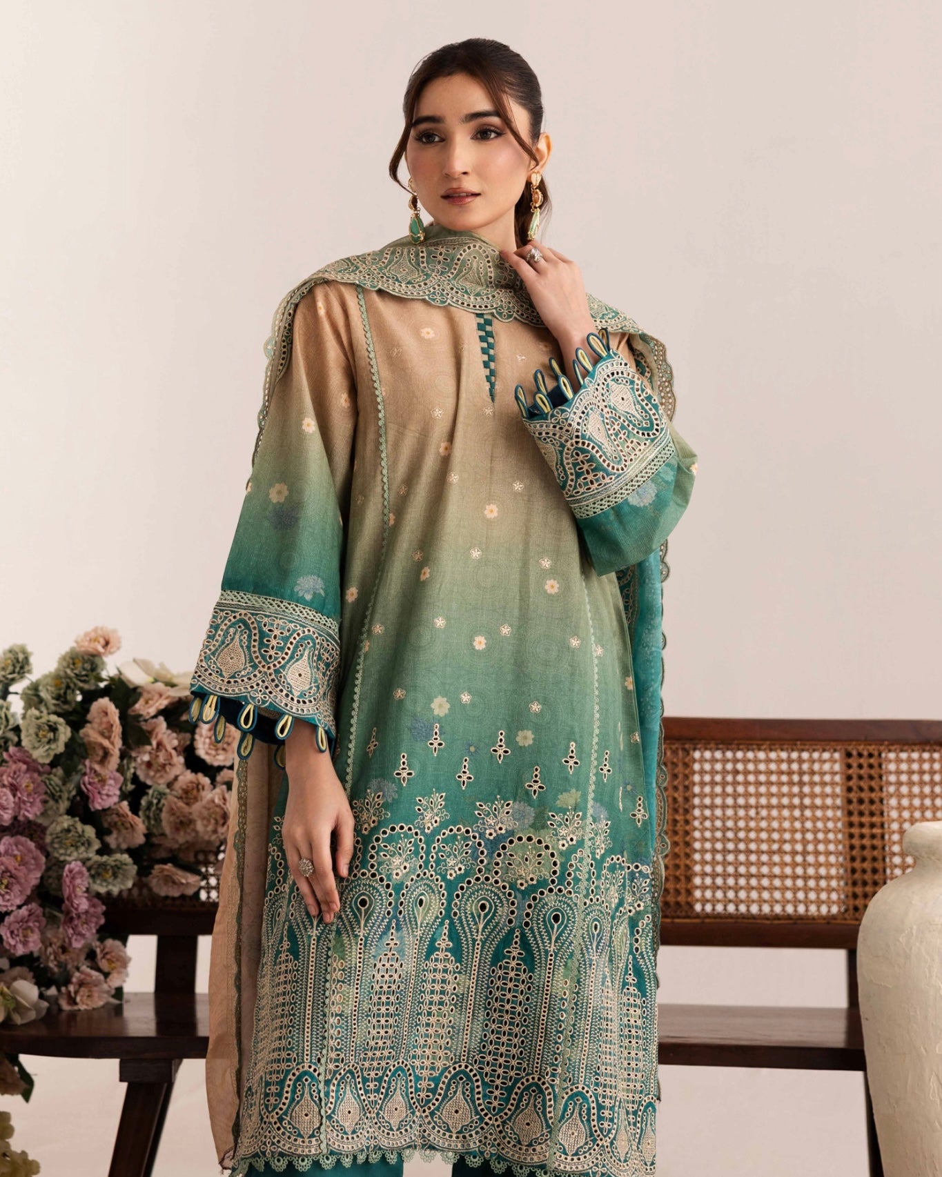 Johra Sameel | Embroidered Doria Lawn | Design 258