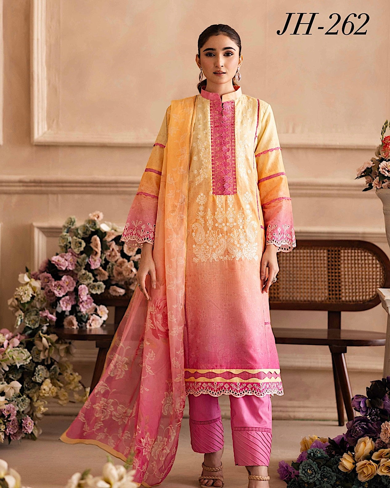Johra Rabi | Embroidered Doria Lawn | Design JH261