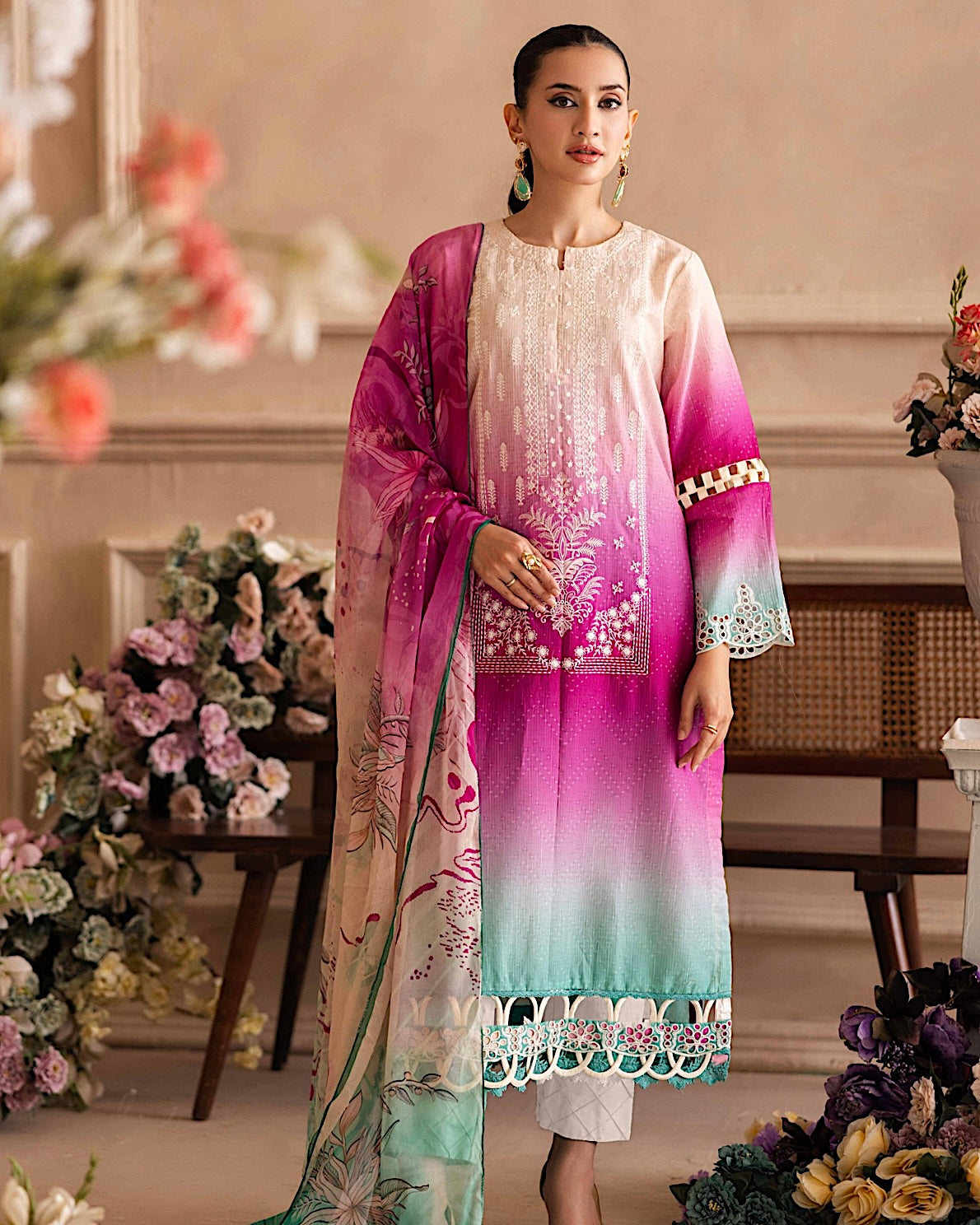 Johra Rabi | Embroidered Doria Lawn | Design JH265