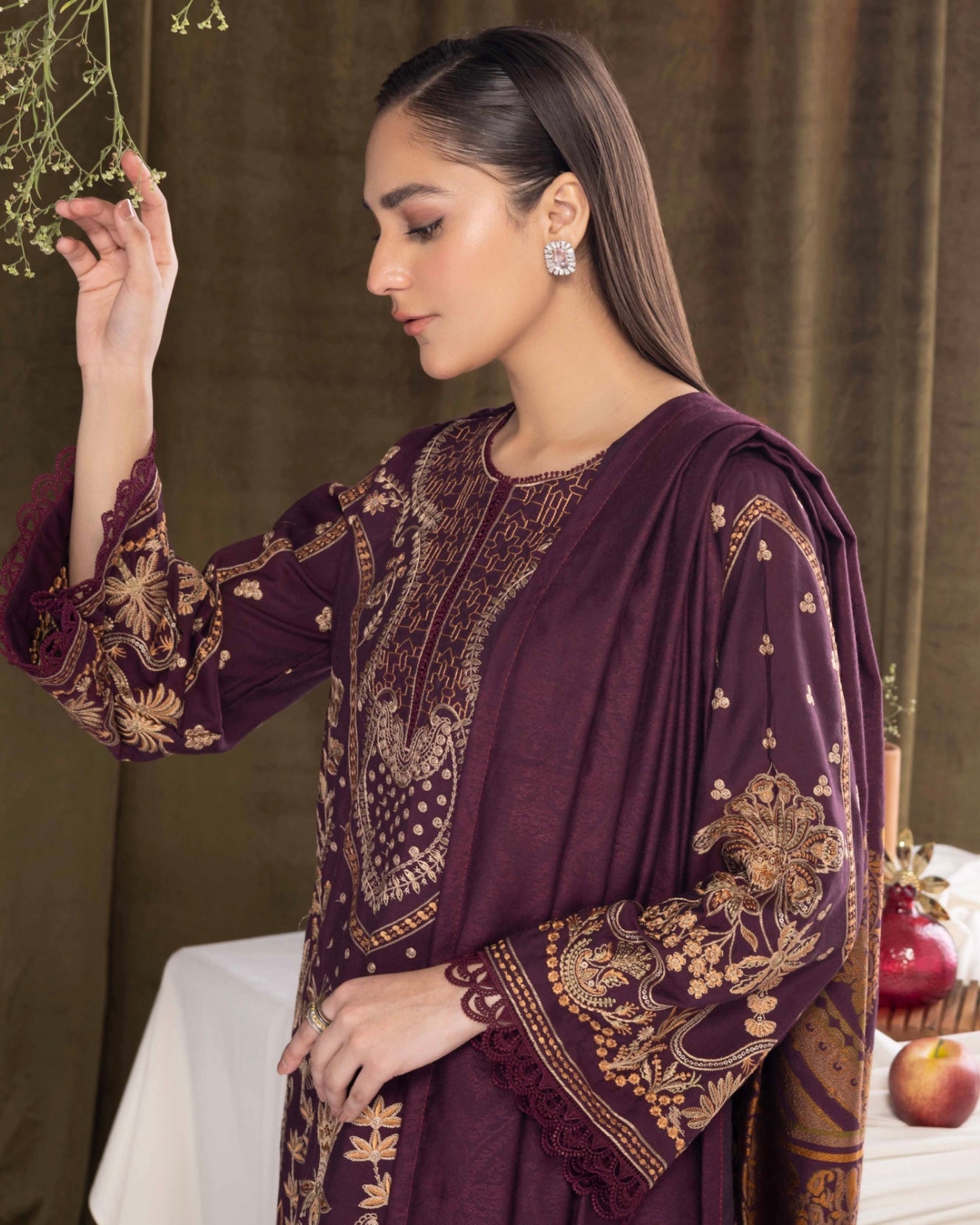 Johra Mehmat | Chambray Jacquard Shawl | Design 277